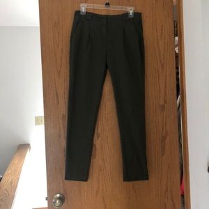 Ming olive dress pants. Back pockets still sewn in